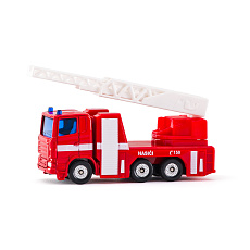 SIKU česká verze - hasičské auto s výsuvným žebříkem