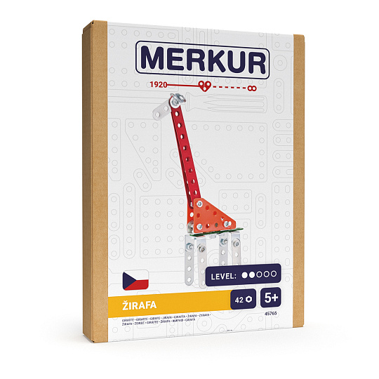 MERKUR - Stavebnice Merkur - Mini ZOO - Žirafa, 42 dílků