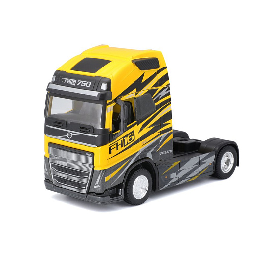 Bburago ORBICO Bburago 1:43 Haulers Custom Cabs Volvo FH16 Globetrotter 750 XXL Yellow