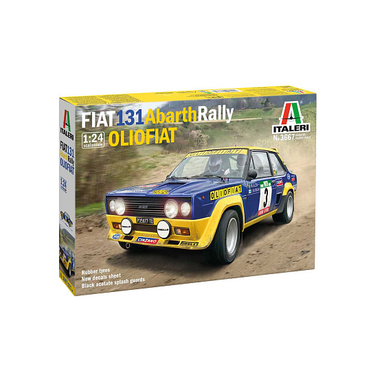 Italeri Model Kit auto 3667 - FIAT 131 Abarth Rally OLIO FIAT (1:24) Italeri Model Kit auto 3667 - FIAT 131 Abarth Rally OLIO FIAT (1:24)
