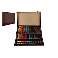 Sada na malování - Art box kreativní sada 91ks v dřevěném kufříku ve fólii 38,5x29,5x5cm