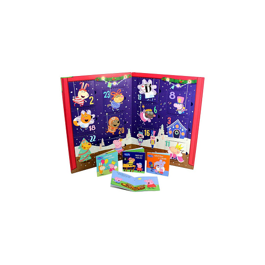 Velký adventní kalendář Peppa Pig v sáčku 31x42cm Velký adventní kalendář Peppa Pig v sáčku 31x42cm