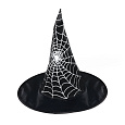 Rappa Dětský klobouk čarodějnice/Halloween s pavučinou