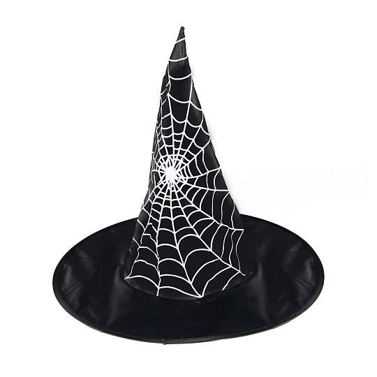 Rappa Dětský klobouk čarodějnice/Halloween s pavučinou