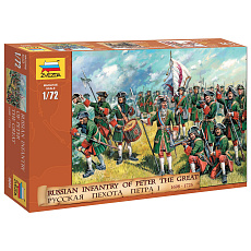 Zvezda Wargames (AoB) figurky 8049 - Russian Infantry (Peter the Great) (1:72)