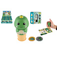 Teddies Samolepkové razítko/Razítko se samolepkami dinosaurus plast s náplněmi