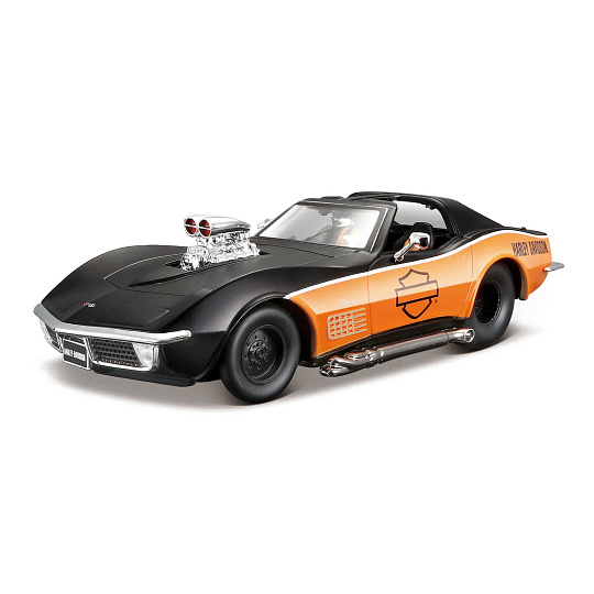 Maisto - Harley-Davidson Custom, 1970 Chevrolet Corvette , 1:24 Maisto - Harley-Davidson Custom, 1970 Chevrolet Corvette , 1:24