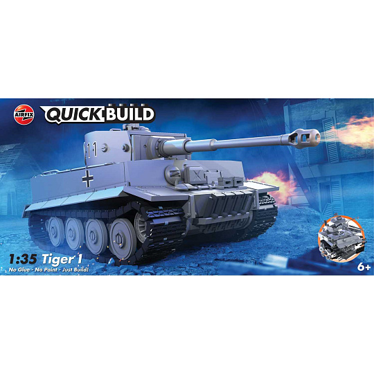 Airfix Quick Build tank J6041 - Tiger I (1:35)