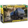Zvezda Model Kit military 3697 - Russian three axle truck K-5350 "MUSTANG" (1:35)