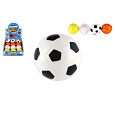 Teddies Míček extrémně skákací sportovní pěnový 6cm 4 druhy v sáčku 12 ks v boxu