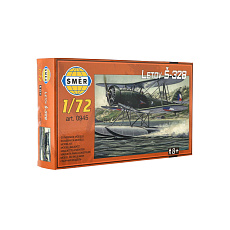 Model Letov Š-328 plast 19x14,4cm v krabici 25x14,5x5cm