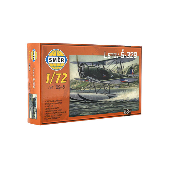 Model Letov Š-328 plast 19x14,4cm v krabici 25x14,5x5cm Model Letov Š-328 plast 19x14,4cm v krabici 25x14,5x5cm