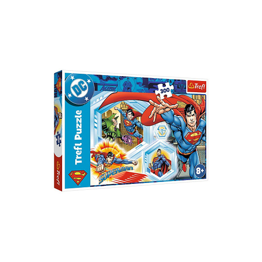Puzzle Nezničitelný Superman 300dílků 60x40cm v krabici 40x27x4,5cm