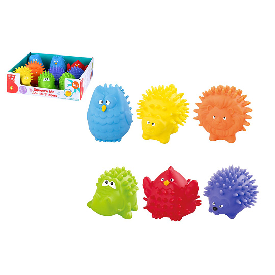 Teddies Míček zvířátko mačkací guma 6-8cm