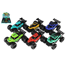 Teddies Auto terénní Off-Road 11x16cm na setrvačník 4 barvy 6ks v boxu