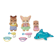 Sylvanian Families 5749 Zábava u bazénu Baby Trio