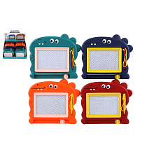 Magnetická tabulka kreslící plast 15x13cm 4 barvy v sáčku 24ks v boxu