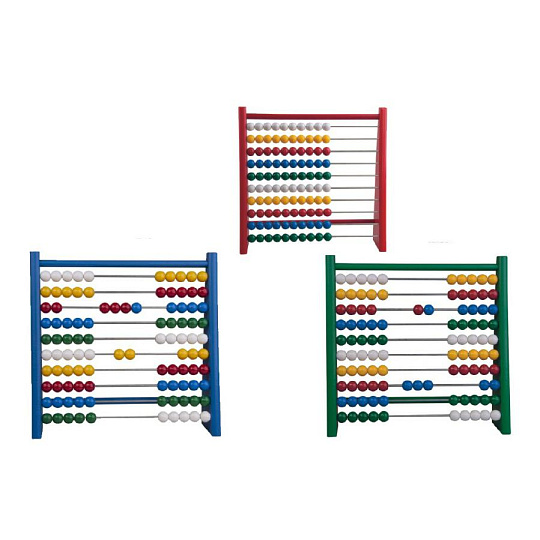 Detoa Počítadlo 100 kuliček 3 barvy dřevo/kov/plast 24x24cm v sáčku Detoa Počítadlo 100 kuliček 3 barvy dřevo/kov/plast 24x24cm v sáčku