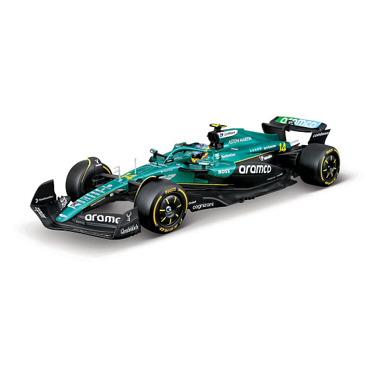 Bburago - RACE F1 v dekorativním boxu, Aston Martin AMR25 (2025), #14 Fernando Alonso, 1:24 Bburago - RACE F1 v dekorativním boxu, Aston Martin AMR25 (2025), #14 Fernando Alonso, 1:24