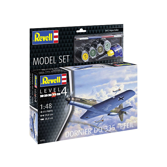 Revell ModelSet letadlo 63795 - Do335 Pfeil (1:48)