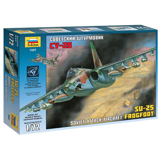 Zvezda Model Kit letadlo 7227 - SU-25 (1:72) Zvezda Model Kit letadlo 7227 - SU-25 (1:72)