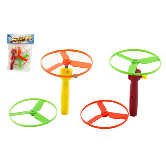 Teddies Vystřelovací vrtulka + startér plast 9cm asst 2 barvy