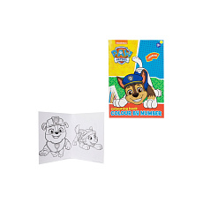 Malování podle čísel pracovní sešit se samolepkami Tlapková patrola/Paw Patrol 21x29,5cm