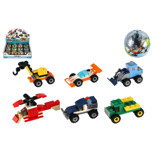 Teddies Stavebnice dopravní prostředek plast 6cm mix druhů
