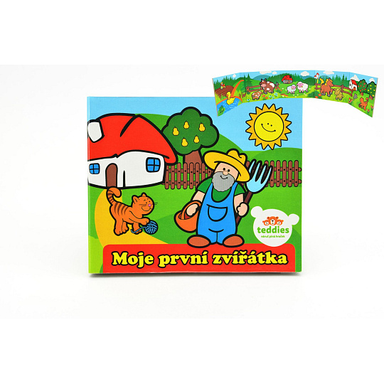 Knížka Leporelo Moje první zvířátka 13,5x11x1,5cm od 24 měsíců MPZ