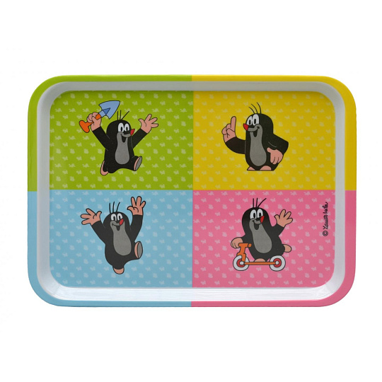 Moravská Ústředna Tácek 28x20 cm Krtek, čtyřbarevný