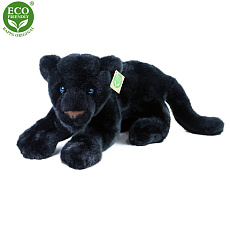 Rappa Plyšový černý panter ležící 40 cm ECO-FRIENDLY