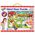 Velké podlahové puzzle – na farmě