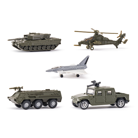SIKU Military - Sada vojenských vozidiel, 5 ks SIKU Military - Sada vojenských vozidiel, 5 ks
