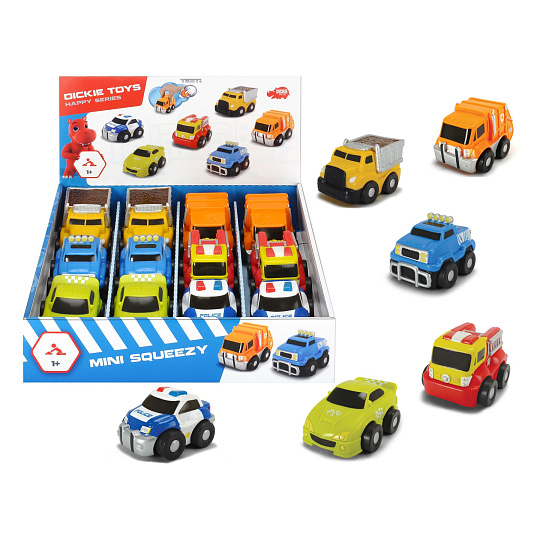 Dickie Happy Cars Dickie Auto Happy Mini Squeezy 9 cm, DP12