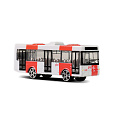 Rappa Kovový autobus PID Praha červený 8 cm