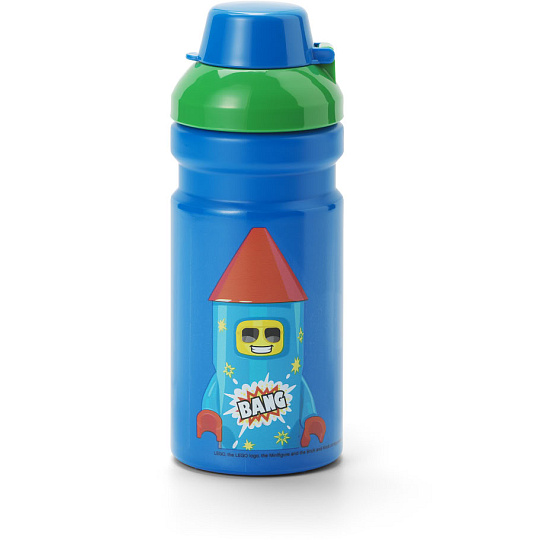Smartlife LEGO Rocket láhev na pití - modrá/zelená Smartlife LEGO Rocket láhev na pití - modrá/zelená