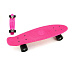 Teddies Skateboard - pennyboard 60cm nosnost 90kg, kovové osy, růžová barva, černá kola
