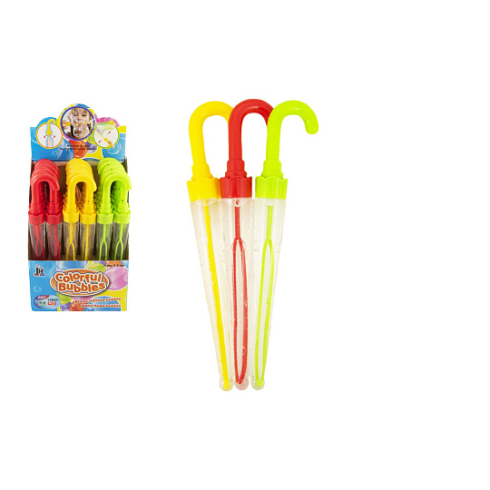 Teddies Bublifuk deštník plast 37cm 130ml 3 barvy Teddies Bublifuk deštník plast 37cm 130ml 3 barvy