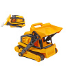 Teddies Buldozer s pásy plast 30cm na volný chod v síťce