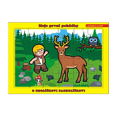 Teddies Puzzle deskové O Smolíčkovi Pacholíčkovi 26x17cm 24 dílků Moje první pohádky