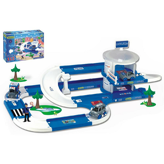 WADER Kid Cars 3D Policie plast 3,8m v krabici 59x40x15cm 12m+ WADER Kid Cars 3D Policie plast 3,8m v krabici 59x40x15cm 12m+