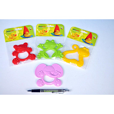 Profibaby Kousátko zvířátko plast asst 4 druhy v sáčku 11x16cm 0m+