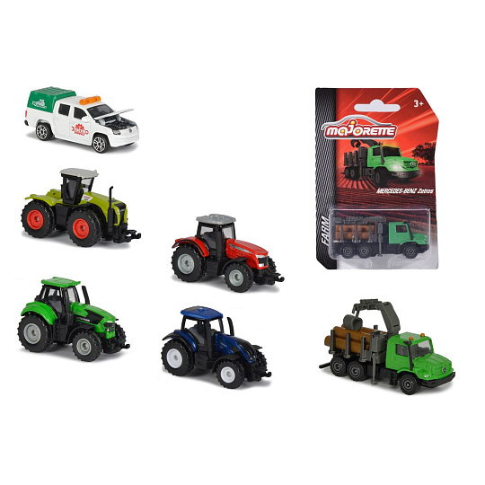 Majorette Dickie Farm Majorette Farmářské vozidlo kovové, 6 druhů