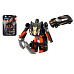 Teddies Transformer auto/robot plast 14cm černý na kartě 17x26x6cm