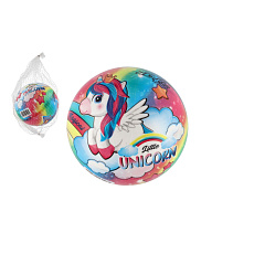 Míč Malý jednorožec/Little unicorn nafouknutý 14cm v síťce