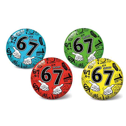 Míč 67/six seven nafouknutý 11cm 4 barvy