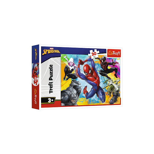 Puzzle Spiderman 27x20cm 30 dílků v krabičce 21x14x4cm