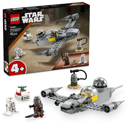LEGO Star Wars™ 75410 Mando, Grogu a stíhačka N-1 Starfighter™ LEGO Star Wars™ 75410 Mando, Grogu a stíhačka N-1 Starfighter™