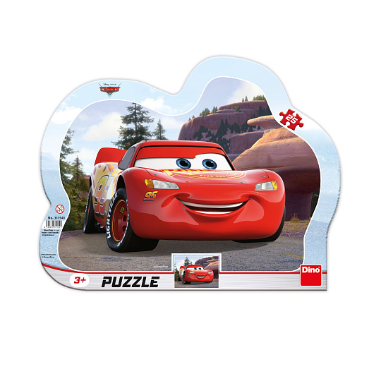 Dino CARS: BLESK NA VÝLETĚ 25 kontura Puzzle Dino CARS: BLESK NA VÝLETĚ 25 kontura Puzzle