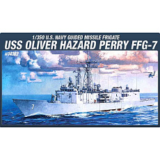 Academy Model Kit loď 14102 - USS OLIVIER HAZARD PERRY FFG-7 (1:350)